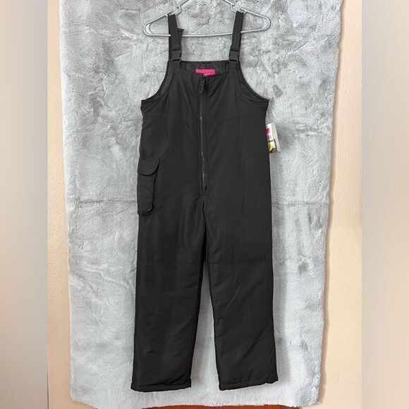 London Fog Other - NWT London Fog Kids Black Snow Bib Overalls Size Large 14-16